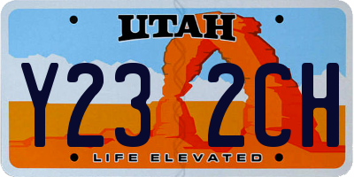 UT license plate Y232CH