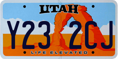 UT license plate Y232CJ