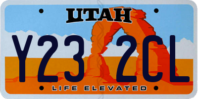 UT license plate Y232CL