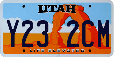 UT license plate Y232CM