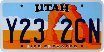 UT license plate Y232CN