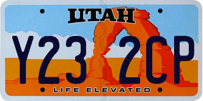 UT license plate Y232CP