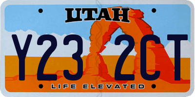 UT license plate Y232CT