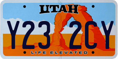 UT license plate Y232CY