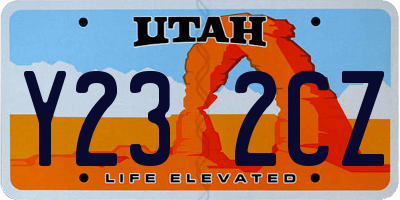 UT license plate Y232CZ