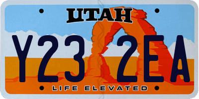 UT license plate Y232EA