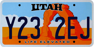 UT license plate Y232EJ