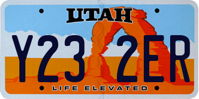 UT license plate Y232ER