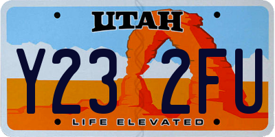 UT license plate Y232FU