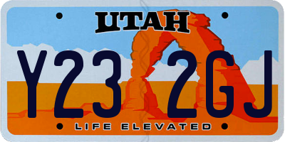 UT license plate Y232GJ