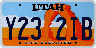 UT license plate Y232IB