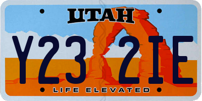 UT license plate Y232IE