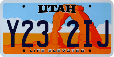 UT license plate Y232IJ