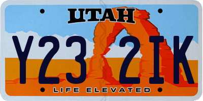 UT license plate Y232IK