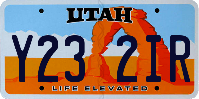 UT license plate Y232IR