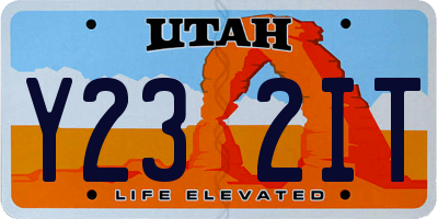 UT license plate Y232IT