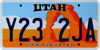 UT license plate Y232JA