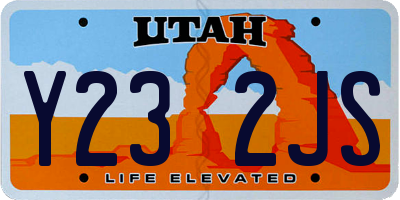 UT license plate Y232JS
