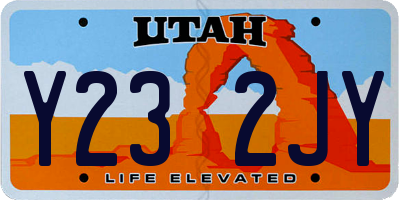 UT license plate Y232JY