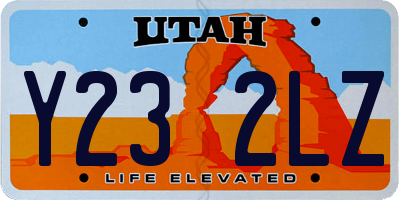UT license plate Y232LZ
