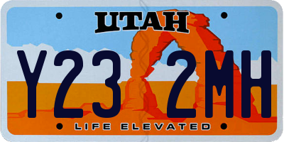 UT license plate Y232MH