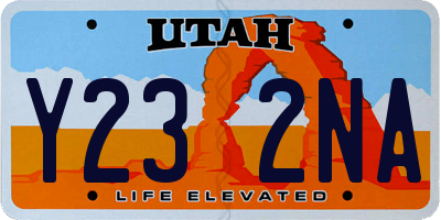 UT license plate Y232NA