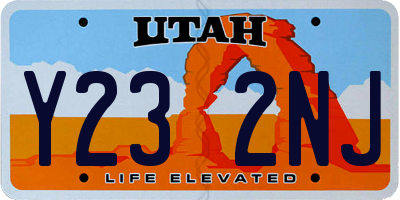 UT license plate Y232NJ