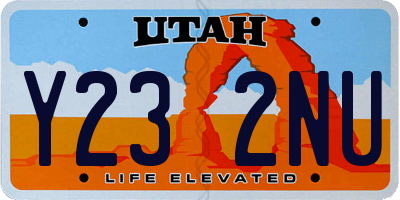 UT license plate Y232NU