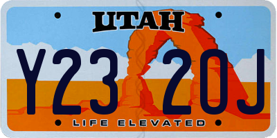 UT license plate Y232OJ