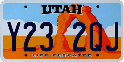 UT license plate Y232QJ