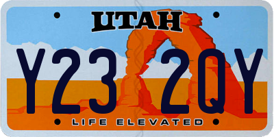 UT license plate Y232QY