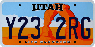 UT license plate Y232RG