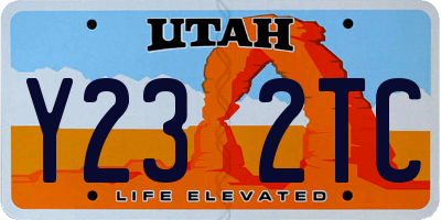 UT license plate Y232TC