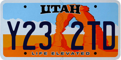 UT license plate Y232TD
