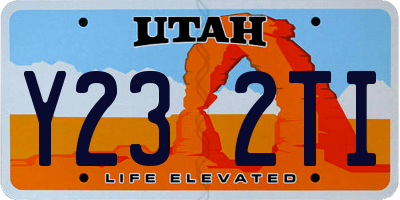 UT license plate Y232TI