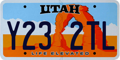 UT license plate Y232TL