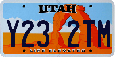 UT license plate Y232TM