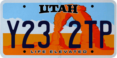UT license plate Y232TP