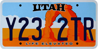 UT license plate Y232TR