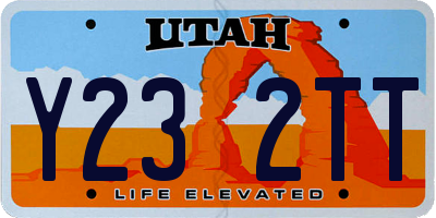 UT license plate Y232TT