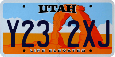 UT license plate Y232XJ