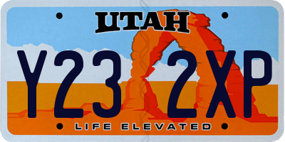 UT license plate Y232XP