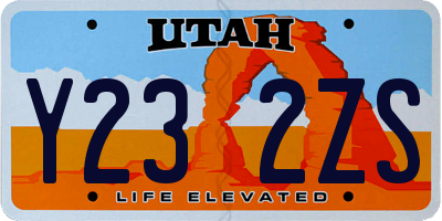 UT license plate Y232ZS