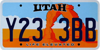 UT license plate Y233BB