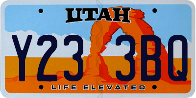 UT license plate Y233BQ