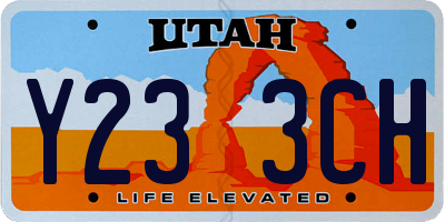 UT license plate Y233CH