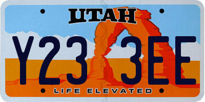 UT license plate Y233EE