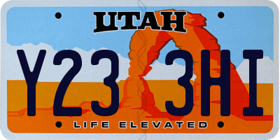 UT license plate Y233HI