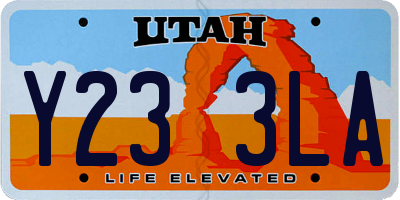 UT license plate Y233LA