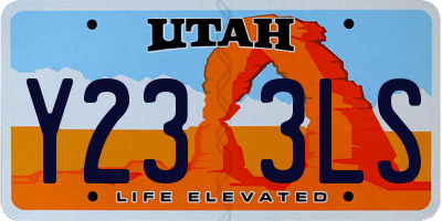 UT license plate Y233LS